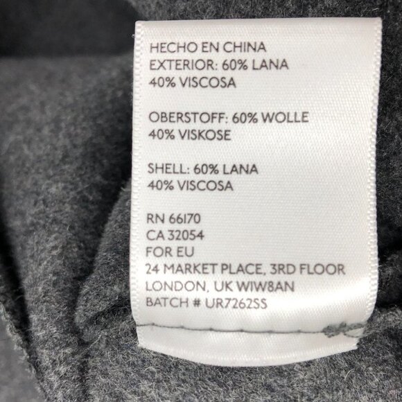 Staring at Stars UO Black + Grey Wool Blend Waterfall Cardigan Cozy size Large - Picture 10 of 16